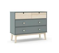 PEGANE Commode de 4 tiroirs Meuble de Rangement- Longueur 100 x Largeur 40 x Hauteur 81 cm