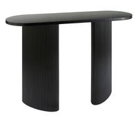 PEGANE Console, Table de Console en Bois Coloris Noir - Longueur 120 x Profondeur 40 x Hauteur 80 cm