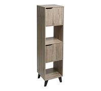 Etagere avec 4 cases en bois coloris naturel - longueur 34 x Profondeur 32 x Hauteur 146 cm -PEGANE- naturel