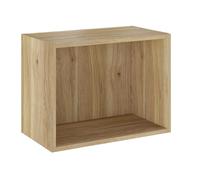 PEGANE Etagère Cube Murale, Meuble étagère Coloris chêne Mauvella - Longueur 50,50 x Profondeur 27,90 x Hauteur 38 cm
