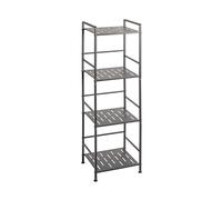 PEGANE Etagère de 4 Niveaux Meuble de Rangement en métal Gris Anthracite - Longueur 33 x Hauteur 106 x Profondeur 28 cm