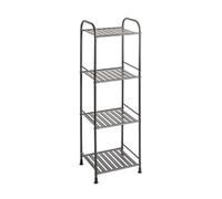 PEGANE Etagère de 4 Niveaux Meuble de Rangement en métal Gris Anthracite - Longueur 33 x Hauteur 108 x Profondeur 28 cm