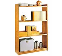 PEGANE Étagère de Rangement en Bois de pin Massif Coloris Miel - Longueur 80 x Profondeur 28 x Hauteur 120 cm
