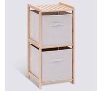 PEGANE Etagère Meuble de Rangement avec 2 bacs - Longueur 34,7 x Profondeur 33 x Hauteur 77,5 cm
