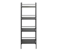 Etagère, Meuble étagère en métal coloris noir- longueur 40 x profondeur 30 x hauteur 128 cm - -