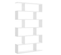 PEGANE Étagère Polyvalente Séparateur Coloris Blanc Brillant - Longueur 80 x Profondeur 25 x Hauteur 190 cm