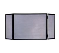 PEGANE Grille de Protection pour cheminée, Grille Pare-feu en Fer forgé Coloris Noir - Hauteur 80 x Longueur 60 x Largeur 30 cm