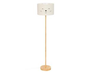 PEGANE Lampadaire Enfant en Bois Coloris Naturel et Acier - diamètre 36 x Hauteur 152 cm