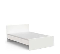 PEGANE Lit 2 Places Couchage 140x190/200 cm Couleur Blanc Mat - Largeur 145 x Profondeur 207,4 x Hauteur 90 cm