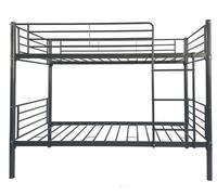 PEGANE Lit superposé en métal Coloris Gris, Couchage 90x190 cm - Longueur 200 x Profondeur 97 x Hauteur 161 cm