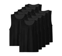 PEGANE Lot de 10 Chasuble ajourée Simple de Taille Small, Gilet d'entrainement Couleur Noir