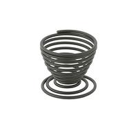 PEGANE Lot de 12 Coquetiers en métal laqué Noir - Ø 50 mm