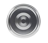 PEGANE Lot de 120 Capsules couvercles Bouchons 43 mm argentés Stérilisables avec Flip pour Pots et bocaux en Verre - IRIOS -