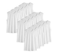 PEGANE Lot de 15 Chasuble ajourée Simple de Taille Small, Gilet d'entrainement Couleur Blanc