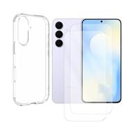PEGANE Lot de 2 Verre trempé Compatible pour Samsung Galaxy S25 FE 5G SM-S731B 6.7" + Coque de Protection Transparente Souple Silicone - Visiodirect -