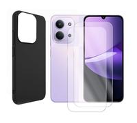 PEGANE Lot de 2 Verre trempé + Coque de Protection Noir Souple Silicone pour Xiaomi Redmi 15C 4G 6.9" / Xiaomi Redmi 15C 5G/ Xiaomi Poco C85 5G - Visiodirect -