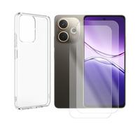 PEGANE Lot de 2 Verre trempé pour Oppo A5 Pro 5G / Oppo A5 Pro 4G 2025 6.67" + Coque de Protection Transparente Souple Silicone - Visiodirect -