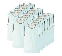 PEGANE Lot de 20 Chasuble ajourée Simple de Taille Small, Gilet d'entrainement Couleur Blanc