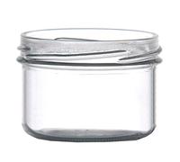 PEGANE Lot de 24 bocaux Terrines en Verre Transparent, capacité 120 ML, 48 x 65mm - IRIOS -
