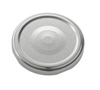 PEGANE Lot de 24 Capsules couvercles Bouchons 63 mm argentés Stérilisables avec Flip pour Pots et bocaux en Verre - IRIOS -