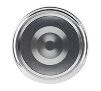 PEGANE Lot de 24 Capsules couvercles Bouchons 82 mm argentés Stérilisables avec Flip pour Pots et bocaux en Verre - IRIOS -