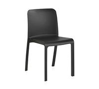PEGANE Lot de 6 chaises de Jardin empilables en résine Coloris Anthracite - Longueur 48 x Profondeur 53 x Hauteur 80 cm
