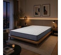 PEGANE Matelas Nora réversible Queen Size 160x200x20 cm en Mousse à mémoire de Forme Multicouche, Confort supérieur, Soutien Ergonomique, Respirant