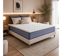 PEGANE Matelas Soma réversible 140x190 cm épaisseur 20 cm en Mousse viscoélastique à mémoire de Forme, de Haute densité et Confort Ergonomique du Dos, Respirant et Durable,Technologie Multicouche