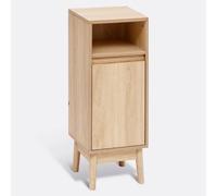PEGANE Meuble Bas SDB, 1 Porte Coloris Effet Bois Clair - Longueur 30 x Largeur 30 x Hauteur 80 cm