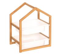 PEGANE Meuble de Rangement pour Enfant avec 2 bacs - Longueur 43 x Largeur 30 x Hauteur 54,5 cm