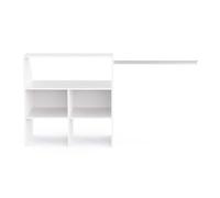 PEGANE Module de Rangement sous comble avec penderie et étagère Couleur Blanc Mat - Largeur 171,5 x Profondeur 50 x Hauteur 90,7 cm