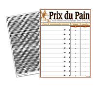 PEGANE Pancarte tarif Prix du Pain - 30 x 40 cm