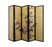 PEGANE Paravent en Bois de 5 pans, L200 x H176 x P2 cm