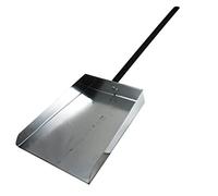 PEGANE Pelle à Cendre, Ramasse poussière avec Une Manche metalique Coloris Gris - 28 x 23 x 70 cm