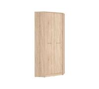 PEGANE Placard Armoire d'angle de 2 Portes Coloris Chêne Sonoma - Longueur 79,5 x Largeur 79,5 x Hauteur 197 cm