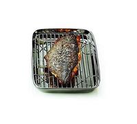 PEGANE Plat en INOX avec Grille - 20 x 15 x 3 cm