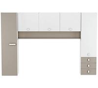 PEGANE Pont de Rangement/Meuble de Rangement pour lit Enfant - 304 x 203 x 53,5 cm