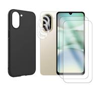 PEGANE Protection intégrale Lot de 2 Verre Trempé pour Xiaomi Redmi A5 4G écran 6,88"+ Lot de 2 Verre Trempé Caméra Arrière + Coque Souple Silicone Noir - Visiodirect -