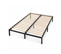 PEGANE Sommier à Lattes 140x190 cm Métal Renforcé - Livré en Kit