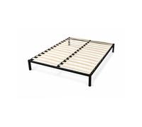 PEGANE Sommier à Lattes 160x200 cm Métal Renforcé - Livré en Kit