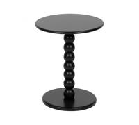 PEGANE Table à café Table d'appoint Ronde Finition Matte, Coloris Noir - Diamètre 38 x Hauteur 46,5 cm