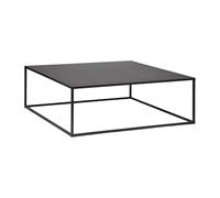 Table Basse Carrée en métal noir - Longueur 100 x Profondeur 100 x Hauteur 36 cm - -