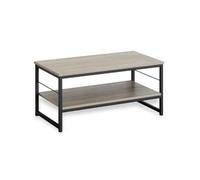 PEGANE Table Basse de Salon Table d'appoint avec 2 Niveaux Rangement - Longueur 80 x Largeur 40 x Hauteur 38cm