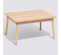 PEGANE Table Basse rectangulaire Coloris Effet Bois Naturel - Longueur 78 x Largeur 58 x Hauteur 42 cm