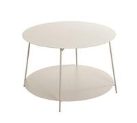 PEGANE Table Basse Ronde Table d'appoint en métal Coloris Gris - Diamètre 65 x Hauteur 40 cm