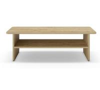 PEGANE Table Basse, Table de Salon rectangulaire Aspect Bois Coloris chêne - Longueur 110 x Profondeur 60 x Hauteur 35 cm