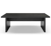 PEGANE Table Basse, Table de Salon rectangulaire Aspect Bois Coloris Noir - Longueur 120 x Profondeur 70 x Hauteur 40 cm