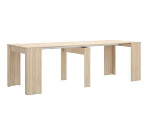 PEGANE Table Console Extensible en chêne Naturel - Longueur 54-239 x Hauteur 77 x Profondeur 90 cm