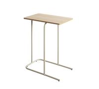 PEGANE Table d'appoint avec Plateau Effet chêne Naturel - Longueur 50 x Profondeur 30 x Hauteur 65 cm