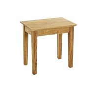 PEGANE Table d'appoint en Bois Massif huilé Coloris Chêne - Longueur 43 x Hauteur 42 x Profondeur 30 cm